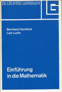 Hornfeck, Einführung in die Mathematik. (Umschlag)