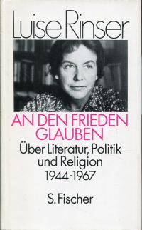 Rinser, An den Frieden glauben. (Umschlag)