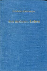 Rittelmeyer, Aus meinem Leben. (Umschlag)