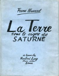Masereel, La terre sous le signe de Saturne. (Umschlag)