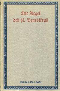 Die Regel des hl. Benediktus. (Umschlag)