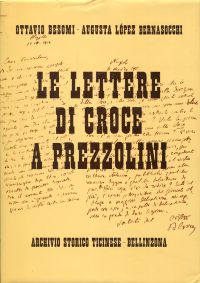 Croce, Le lettere di Croce a Prezzolini. (Umschlag)