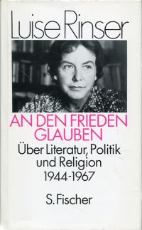 Rinser, An den Frieden glauben. (Umschlag)