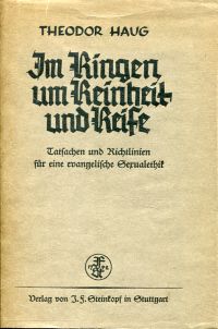 Haug, Im Ringen um Reinheit und Reife. (Umschlag)