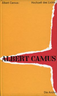 Camus, Hochzeit des Lichts. (Umschlag)