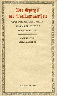 Der Spiegel der Vollkommenheit oder der Bericht über das Leben des Heiligen Fran (Umschlag)
