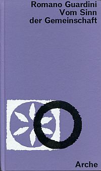 Guardini, Vom Sinn der Gemeinschaft. (Umschlag)