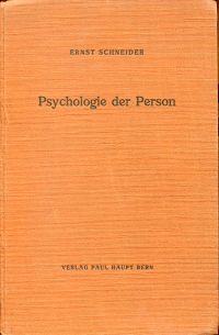 Schneider, Psychologie der Person (Umschlag)