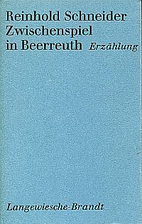 Schneider, Zwischenspiel in Beerreuth. (Umschlag)