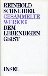 Dem lebendigen Geist. (Umschlag)