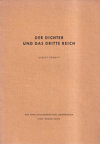 Verwey, Der Dichter und das dritte Reich. (Umschlag)