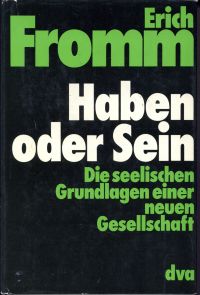 Fromm, Haben oder Sein. (Umschlag)