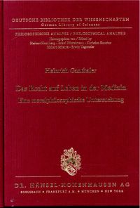 Ganthaler, Das Recht auf Leben in der Medizin. (Umschlag)