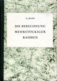 Kani, Die Berechnung mehrstöckiger Rahmen. (Umschlag)