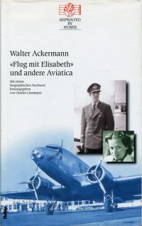 Ackermann, "Flug mit Elisabeth" und andere Aviatica. (Umschlag)