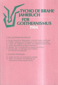 Tycho-de-Brahe-Jahrbuch für Goetheanismus, Jahrgang 1984. (Umschlag)