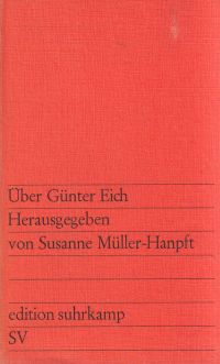 Müller-Hanpft, Über Günter Eich. (Umschlag)
